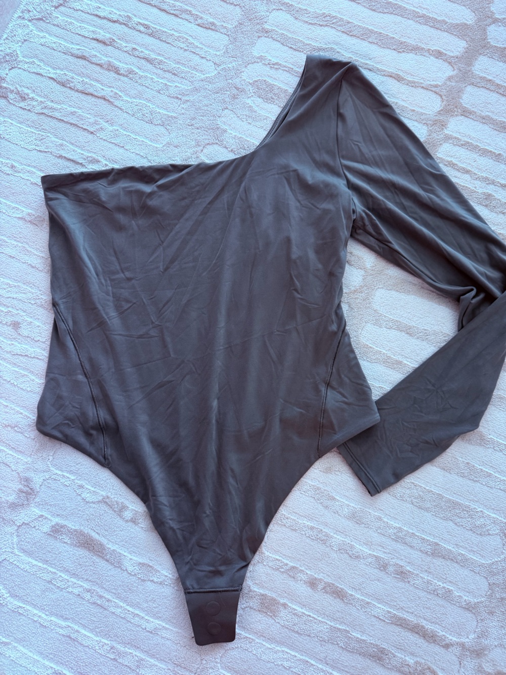 Lululemon Women's Asymmetrical Sage Green bodysuit